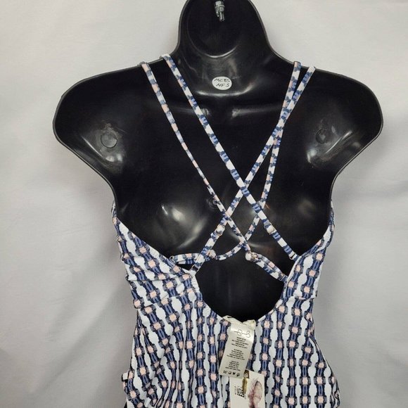 SALE 5/$25 Jessica Simpson Venice Beach Plunging Strappy One Piece Swimsuit NWT - Picture 7 of 14